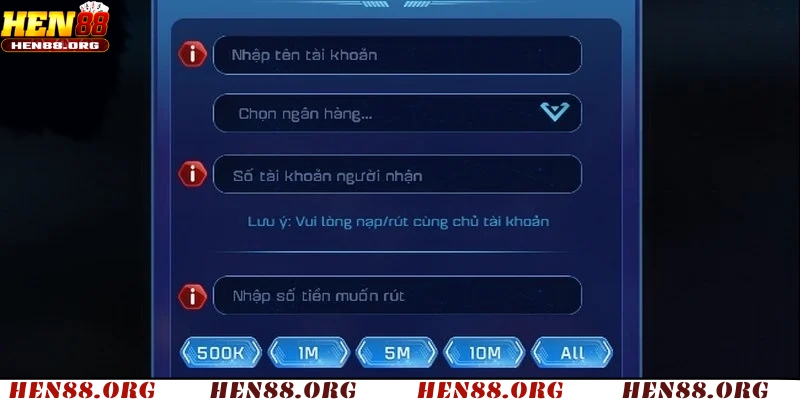 Rút tiền dễ dàng